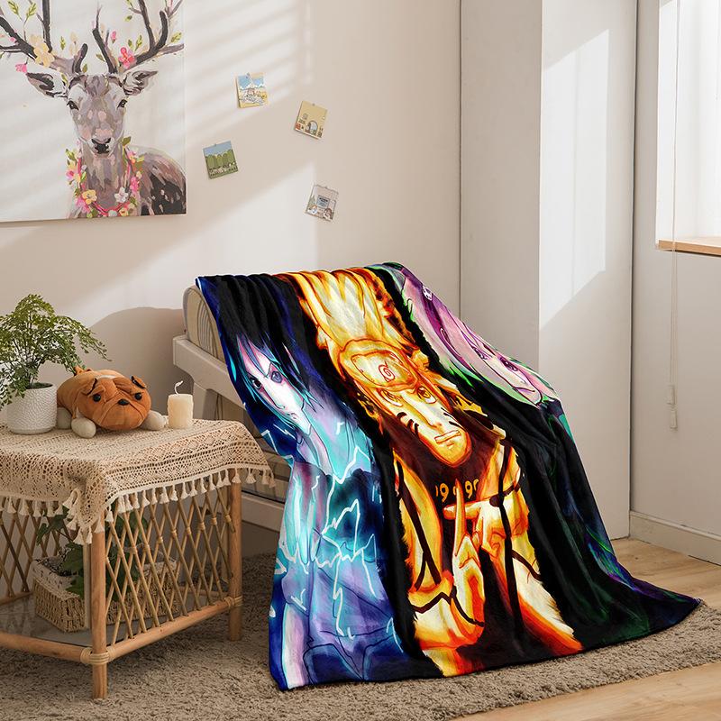Animation Hokage Series Flannel Blanket 2D Printing Sofa Blanket Thickened Blanket