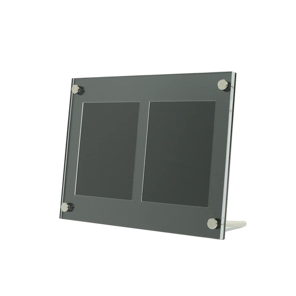 Защитный щиток PRO Двойной тип Защита от солнца Торговая карта Витрина Торговая карта Винтовая прозрачная рамка Желобчатое хранилище Дисплей Хранение