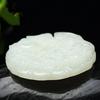 Hetian White Jade Dragon & Phoenix Unisex Pendant