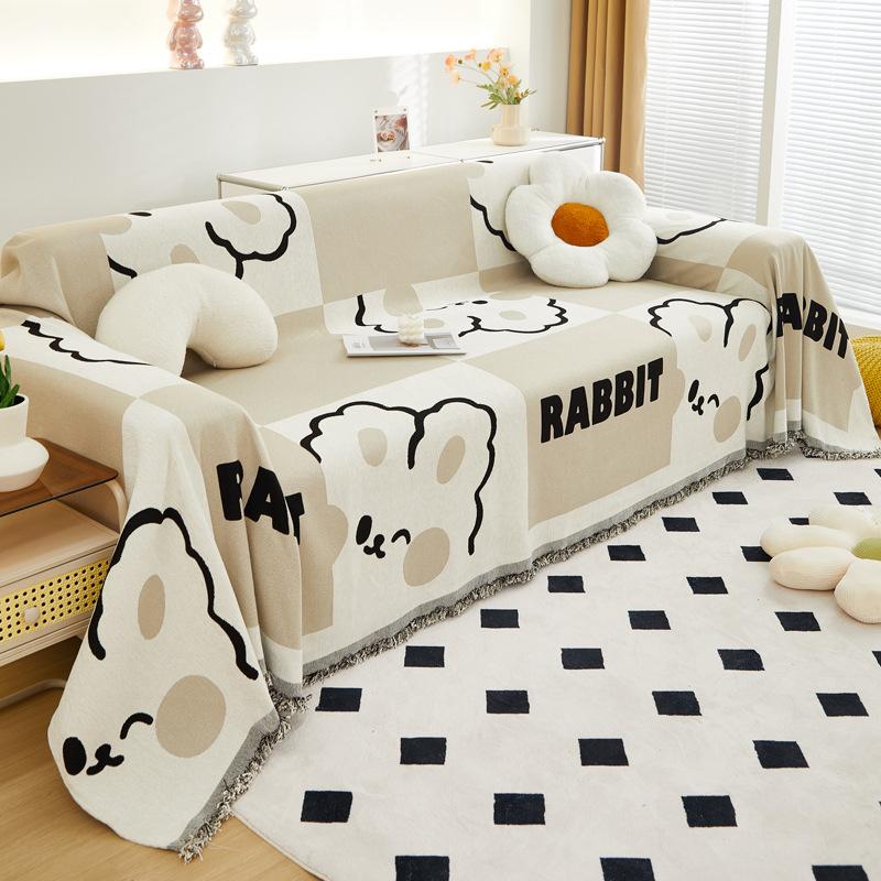 Chenille Sofa Towel Four Seasons Universal Living Room Sofa Cover Double-Sided Non-Slip Sofa Cover Towel