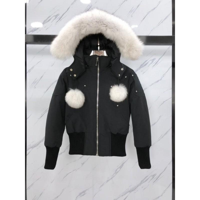 2026 Womens Down Jacket With Detachable Fox Fur Hood 85-90% White Duck Ultra-Short Warm Winter Coat