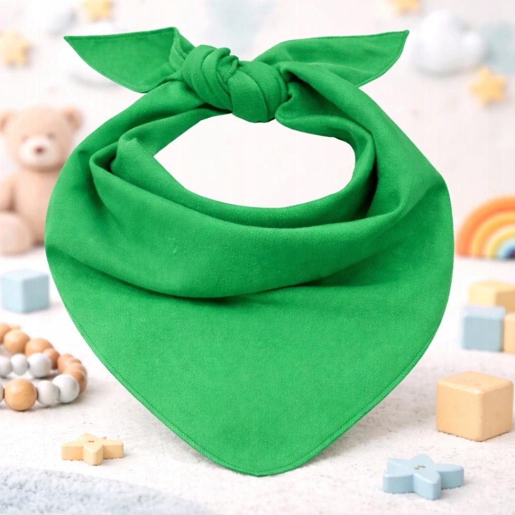 Cotton Triangular Neck Scarf Bandana Rotten Green