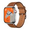Ремешок для часов кожаный ремешок для Apple Watch ремешок 44 мм 45 мм 40 мм 41 мм браслет Hermes с одним туром Correa iWatch Series 6 SE 7 8 9 ultra 2 49 мм