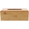 1pc Wooden Tissue Box Holder Home Office Living Room Napkin Container Desktop Storage Box Tissue Organizer Paper Towel Case