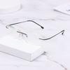 Alloy Frameless Reading Glasses Presbyopia Eyeglasses Metal Anti Blue-ray Ultralight Far Sight Eyewear