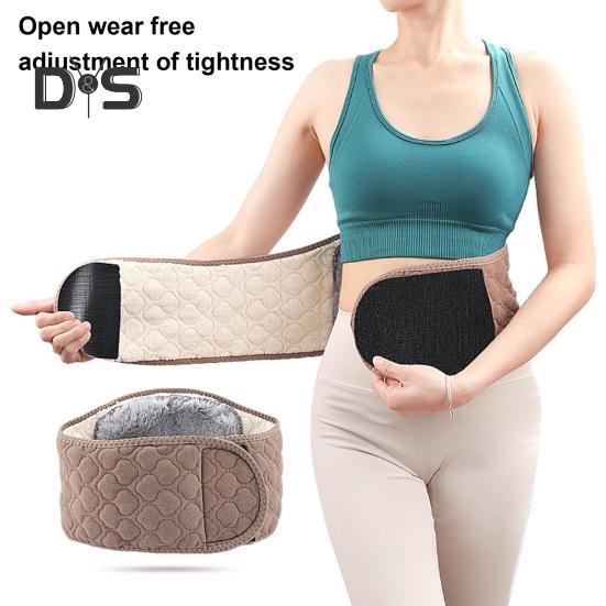 Зимний утеплитель для талии, регулируемый, 3 слоя, толстый, для холодной погоды, для мужчин и женщин, термоплюшевый пояс для поддержки поясницы, пояс для защиты живота