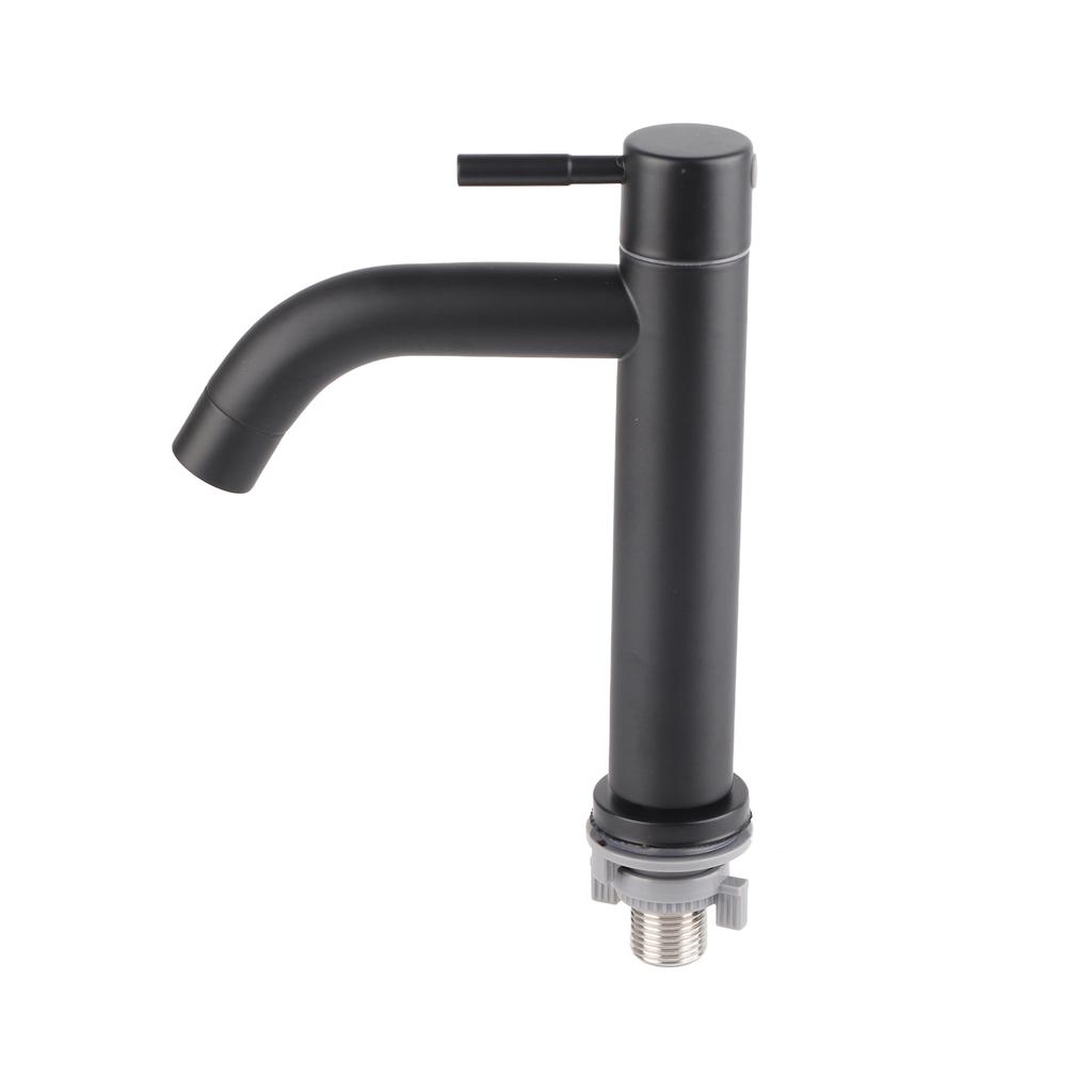 Смеситель для раковины из нержавеющей стали, одинарный кран для холодной воды со шлангом