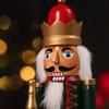 Европейский стиль Деревянная фигурка-защитник для колки орехов Настольная фигурка с основанием