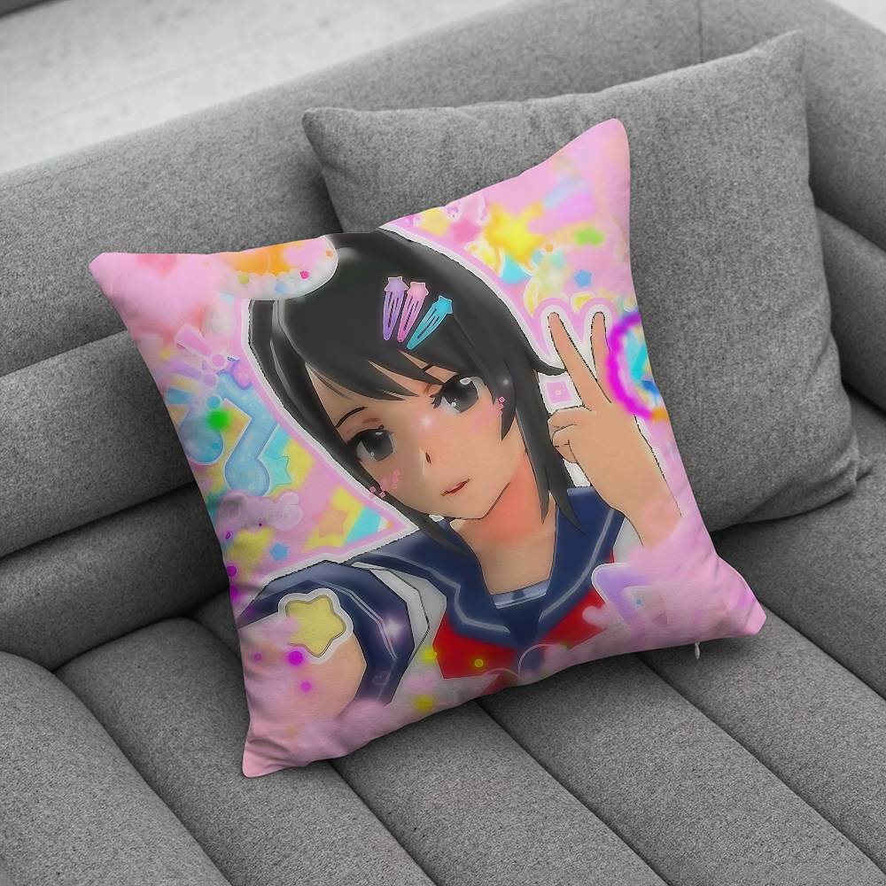 Yandere SSimulator Аяно Аиши Индивидуальная Наволочка Диван Гостиная Спальня Изголовье Спинка Подушка Квадратная Подушка Время для Сна