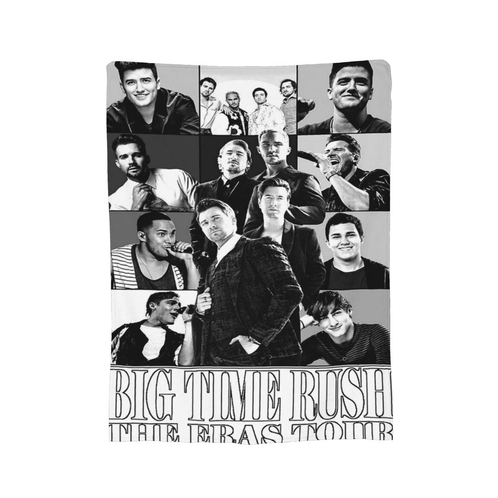 Команда Big Time Rush Тур Eras Аксессуары Плед Ультрамягкий Фланелевый Плед-Покрывало Коврик для Отдыха