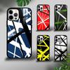 Чехол для телефона E-Evh с гитарным рисунком для iPhone 16 15 14 13 12 11 Pro Xs Max Mini Plus Celulares Жесткий Funda