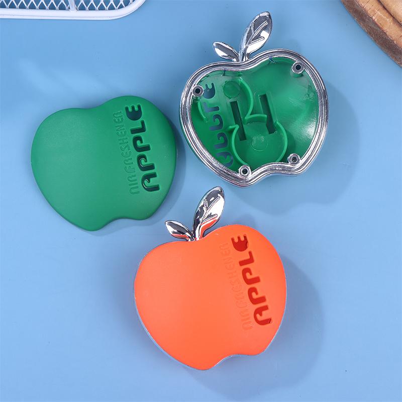 1PCS Apple Shaped Car Air Freshener Floral Fragrance Decorative Vent Clip Auto Interior Odor Removing Accessories