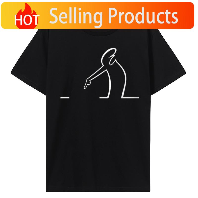 La Linea TV TShirt For Unisex Pointing Humor Casual Sweatshirts T Shirt Novelty Trendy Loose Funny Cotton Tshirt