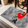 Soccer Player Action Floor Mat Perfect for Decorate room Balcony Hallway Bedrooms Antislip Carpet Office home decor Perfect Gift for Women/Men