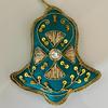 Vivienne Ornament Bell Handmade Ornament (Vivienne) [Christmas Blue] 86009XO-BL