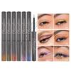 6-цветная жидкая подводка для глаз с блестками Набор жидкой подводки для глаз с блестками, быстросохнущая и идеальная подводка для глаз Многоцветная жидкая подводка для глаз