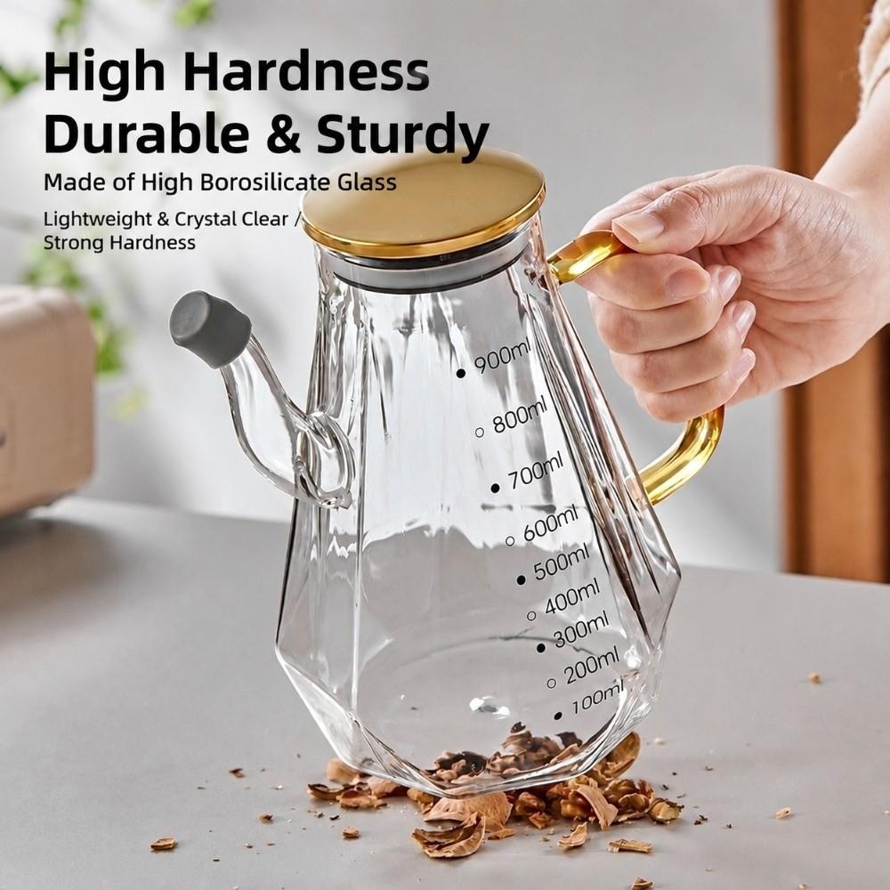 Leakproof Oil Pourer Cut texture Oil Container Kitchen tools Oil Dispenser Home Cooking