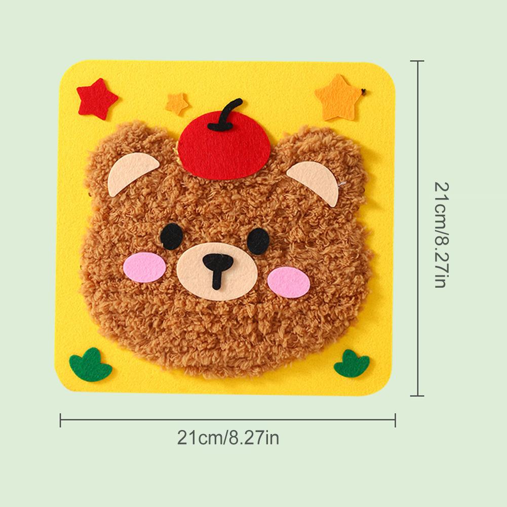 Creative DIY Arts Crafts Cartoon Animal DIY Educational Sewing Kit DIY Doll Sewing Toys for Beginners Arts and Crafts