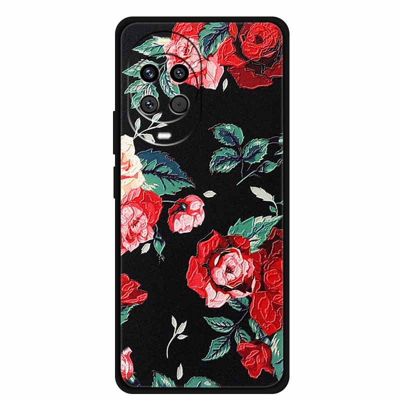 Чехол для телефона Huawei nova 14 Pro 3D рельефный чехол Цветы тиснение Задние чехлы Funda для nova14 Ultra 14Pro Корпус Para Coque