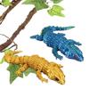 3D Lizard Simulation Model Action Toy Desktop Decor Realistic Looking Vibrant Color Animal Theme Lizard Fidget Toy Photography Prop