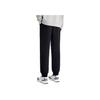 Anta Lifestyle Series Solid Color Mid Waist Cuffed Fleece Knit Sports Pants Men Bottoms Basic-Black 952348304-2