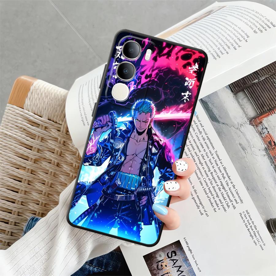 Чехол для телефона для Vivo Y52S Y93 Y71 Y91 Y75 Y81 Y50 Y95 Y51S Y78 V27 V21E V23 V25 V30 V29 Y53S Крутой Аниме Зоро