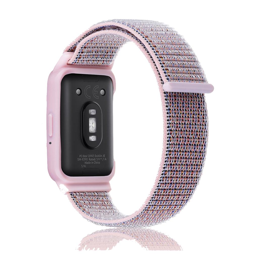 Чехол+Нейлоновый ремешок для Samsung Galaxy Fit 3 Аксессуары Дышащий Регулируемый Замена correa bracelet galaxy fit3 band