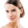 Silvere Glam Новые серьги-гвоздики с муассанитом для девочек, серьги из стерлингового серебра 925 пробы, свежие и нежные серьги-винты