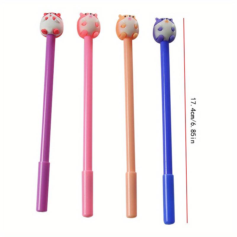 10pcs 0.5mm Cute Hamster Gel Pen Cartoon Gel Pen Creative Learning Stationery Water-based Pen Prize Gift