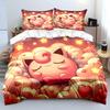 Покемон Джиглипафф 3 предмета Постельный набор Наволочка Взрослое покрывало для кровати Спальный комплект Пододеяльник Комплект Пододеяльник Домашнее украшение Покрывало