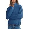 Women's Fashion Casual Half-Zip Cardigan Solid Color Sweatshirt