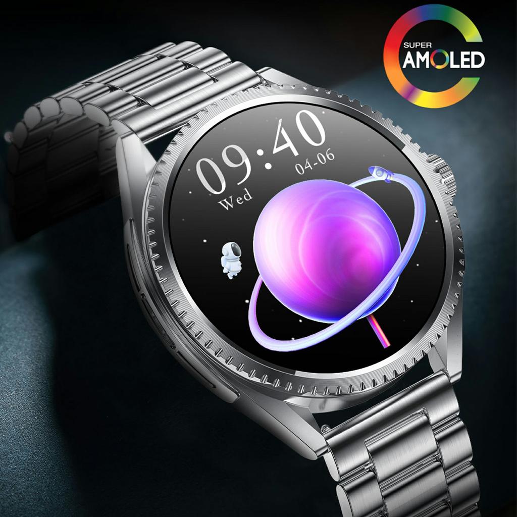 Умные часы CF52 с поддержкой Bluetooth-звонков, фитнес-трекер, монитор здоровья, смарт-часы, стальной ремешок