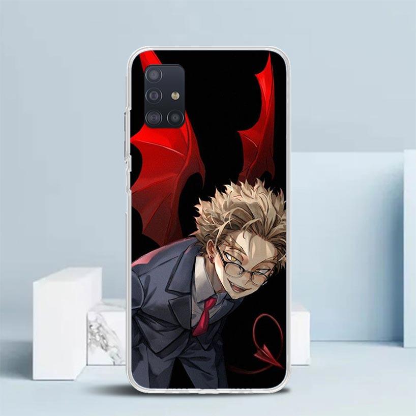 Hawks MHA My Hero A-Academy Soft Cover for Samsung Galaxy A12 A22 A32 A52 A72 A02S Phone Case Note 20 Ultra 10 S10 Plus A51 A71