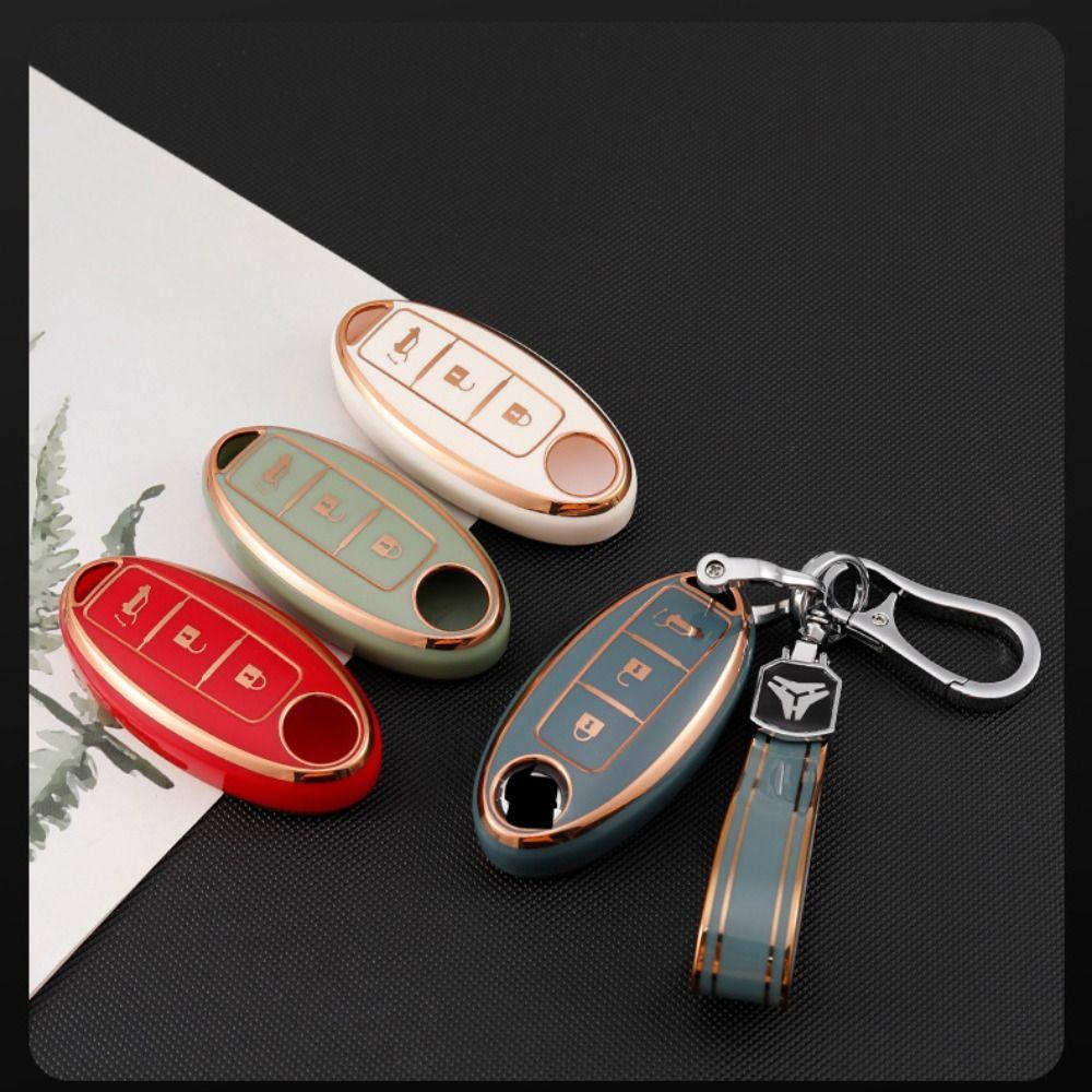 Мягкий чехол для ключей из ТПУ для Nissan/Qashqai/Juke J10 J11/Pathfinder Note/Infiniti, автомобильные аксессуары