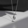 Серебряное ожерелье-капля на ключицу Женское Роскошные Модные Украшения