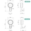 Suction Hooks Powerful Suction Cup Hooks Vacuum Suction Holder Heavy Duty Shower Glass Window Hanger Waterproof Suction Hanger