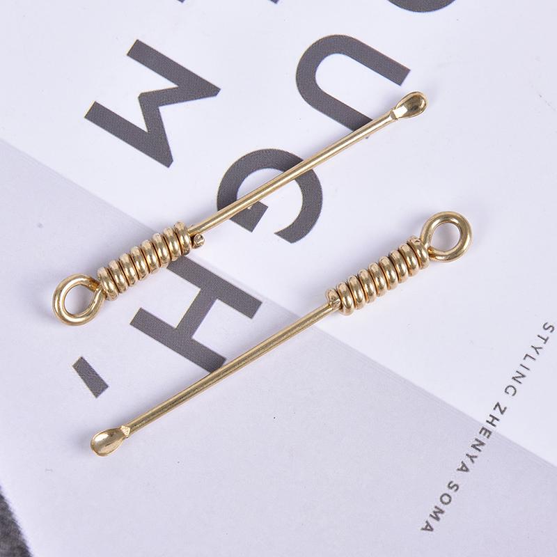 Ушной выбор для удаления ушной серы, винтажные латунные обнаженные женские брелки, креативный дизайн