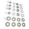 4 Sets Trailer Axle Bearing Kit 6000 to 7000lb Steel Alloy Trailer Wheel Hub Bearing Set with Cotter Pins and Grease