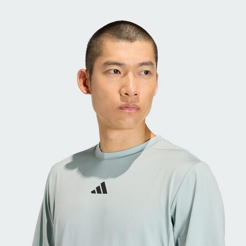 adidas Мужская футболка с коротким рукавом для бега на открытом воздухе