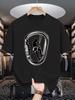 Rock Climbing Carabiner Print Unisexs Crew Neck T Shirt Climber Silhouette Graphic Short Sleeve Casual Cotton Trendy Street Tees