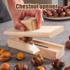 Chestnut Mouthpiece Macadamia Pecans Hazelnuts Opener Easy To Use Portable Lightweight Wooden Nut Cracker Tool