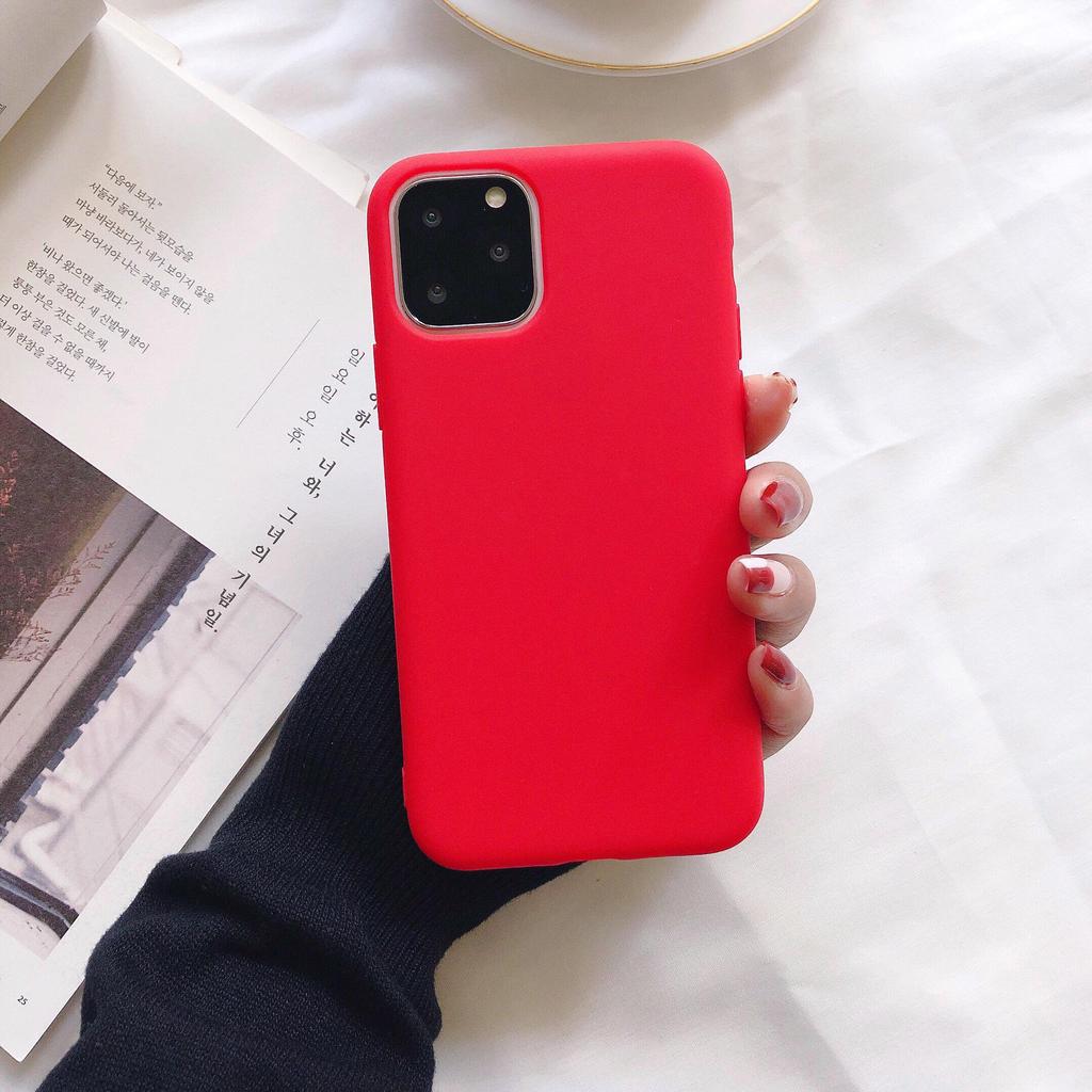 Colorful Soft TPU Case for iPhone 11 / 14/ 14 Pro/13/Mini 12/11 Pro/11 Pro Max Honor Full Cover Candy Matte Phone Bag