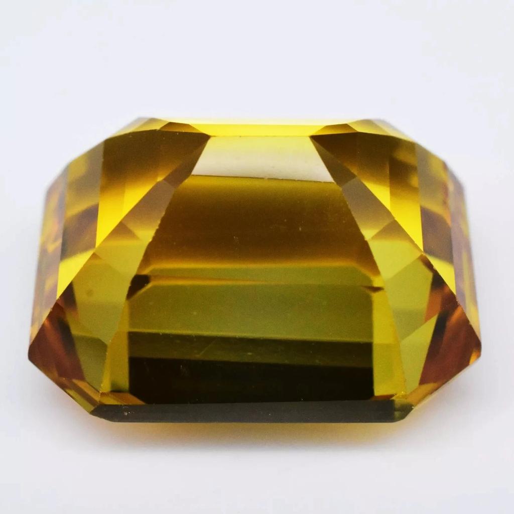 24+ Ct Natural Yellow Sapphire Radiant Cut Beautiful Certified Loose Gemstone