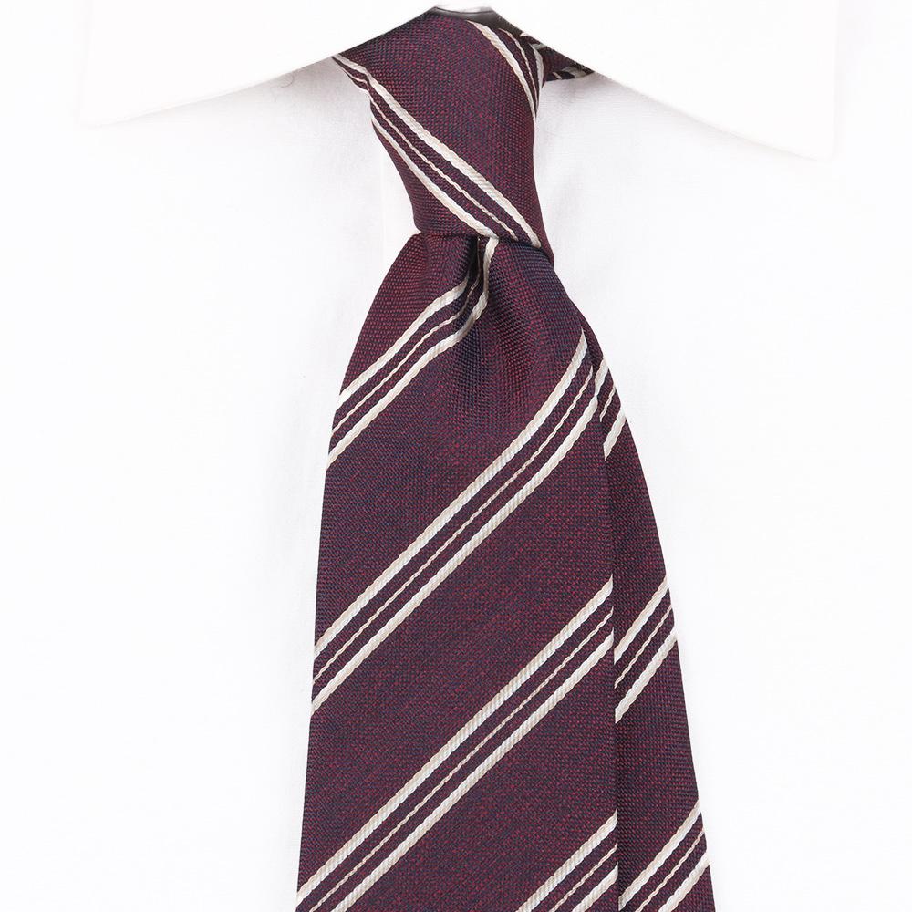 Галстук Мужской Ретро Темно-красный Британский 8 см Высокий Вкус Платье Профессиональный Бизнес Полосатый Свадебный Жених Свадебный Тренд
