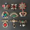 Creative Palace Color Crown Snowflake Enamel Brooches For Woman Clothes Lapel Jewelry Gift Friends Girl