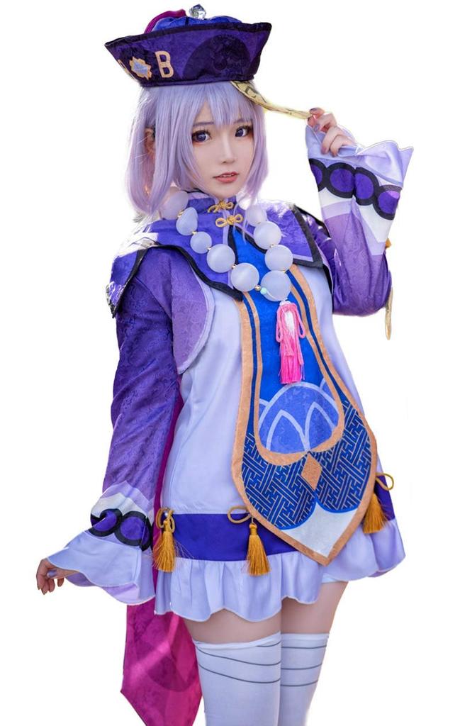 Genshin Impact Qiqi Cosplay Costume Not Lu Liyue Port Open World Nana [Milky Time]