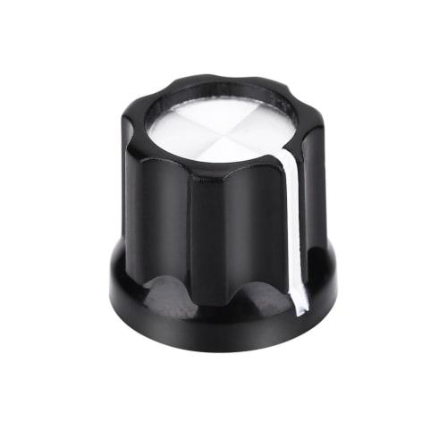 Set of 10 Adjustable Volume Control Knobs, Rotary Button Potentiometer Control Knobs with D-Shaped Shaft Caps for Electric Guitars and Basses