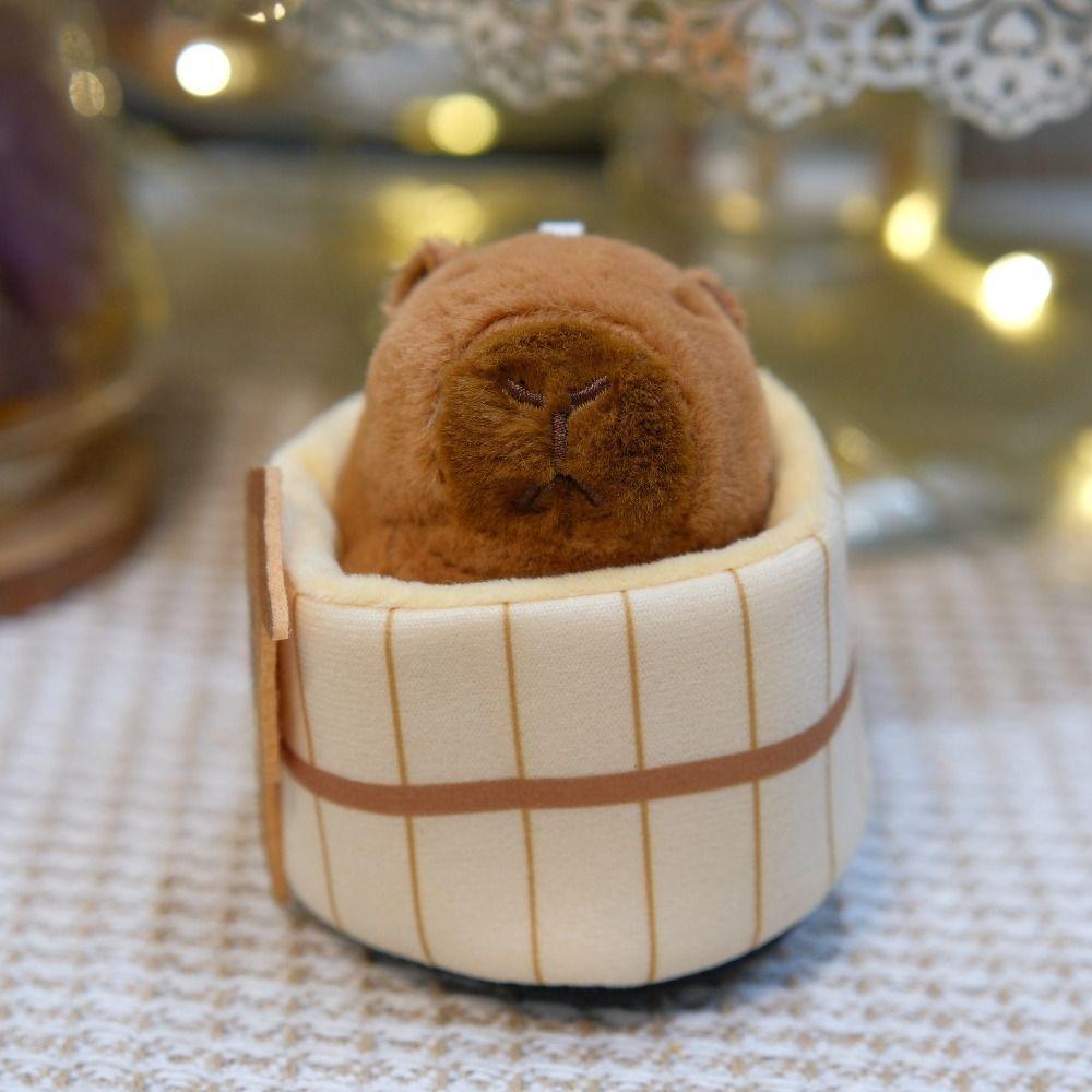 Японский стиль Капибара плюшевые куклы неторопливый автомобильный брелок забавный капибара брелок мальчик