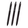 Шариковая ручка Mitsubishi Pencil с гелем, uni-ball one 0,38 мм, черный корпус, набор из 3 шт.