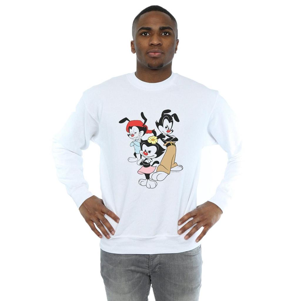 Animaniacs Mens Dot Wakko And Yakko Sweatshirt